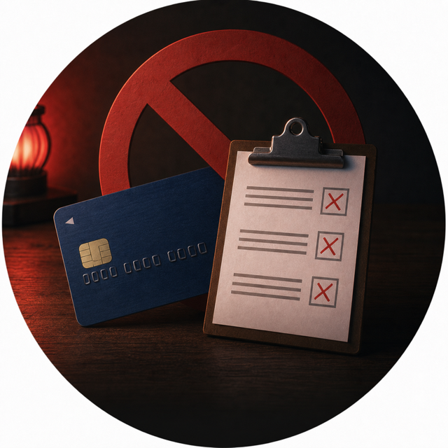 クレジットカードと審査への影響を表すイメージ